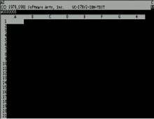 VisiCalc screenshot