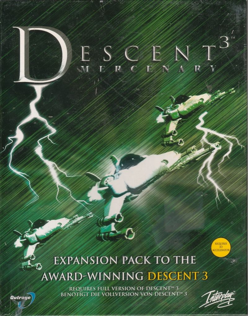 Descent 3: Mercenary box cover
